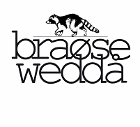 © Braosewedda schriftzug brausewetter und waschbär, der daraugf geht
